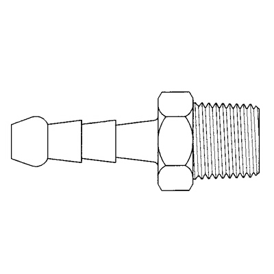 TITON 209X5X8 MALE HOSE TAIL