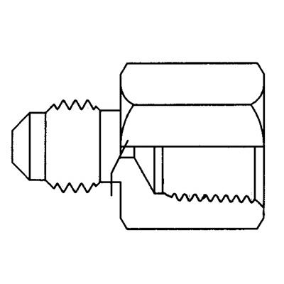 TITON 46X4X2 FEMALE FLARE UNION