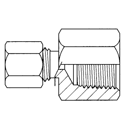 TITON 66X3X2 FEMALE CONNECTOR