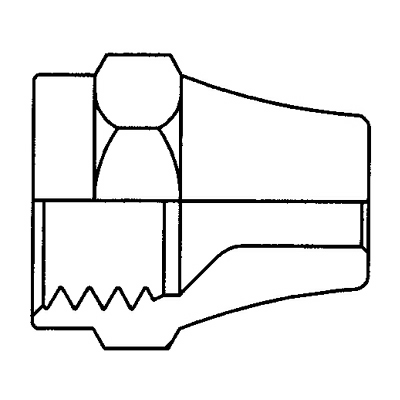 TITON 41SX10 SHORT FLARE NUT